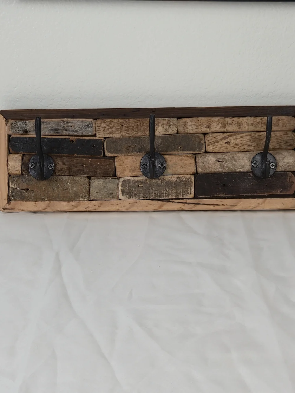 Rustic Solid Wood Wall Coat Rack – 15